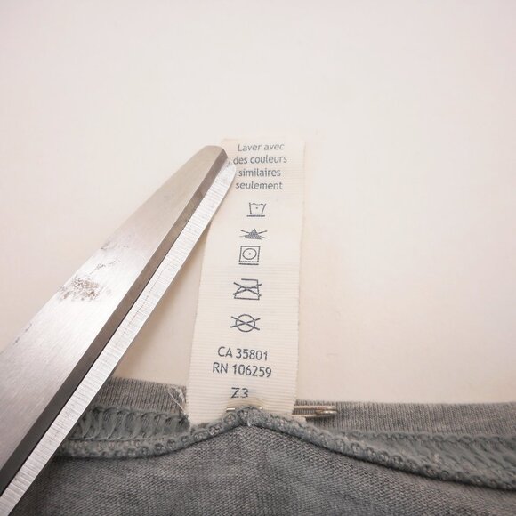 Lululemon T Shirt Womens Sz 12 Gray Short Sleeve V Neck Rolled Cuff Tee - Picture 7 of 9